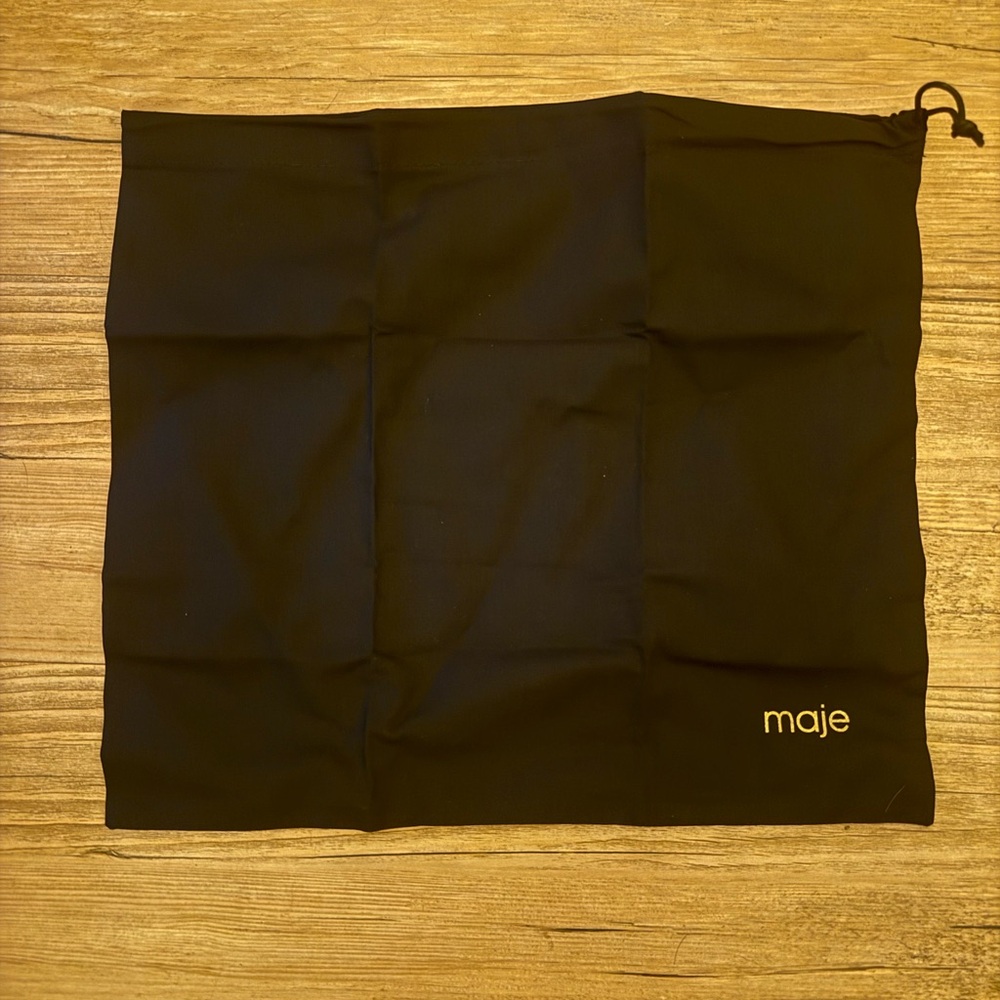 MAJE Black Drawstring Dust Bag –